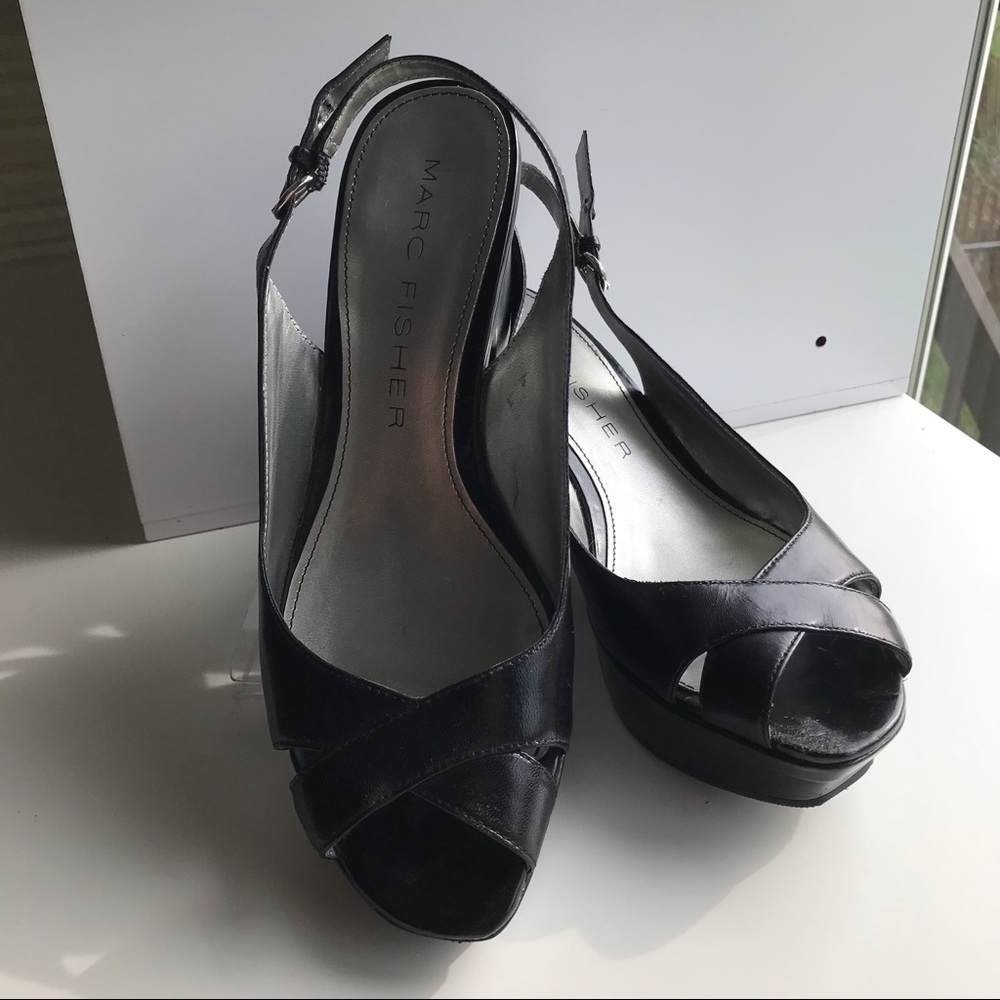 OPEN FOR OFFERS! Marc Fischer Black Wedges